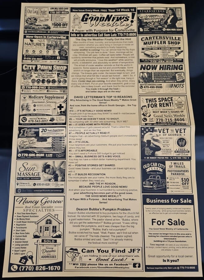 Front Page of Publication